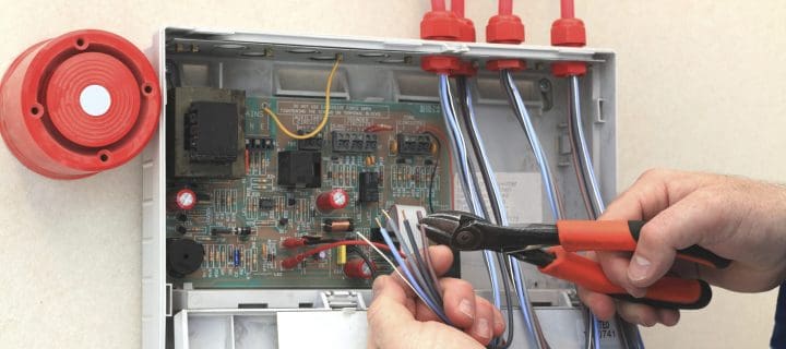 Commercial fire alarm servicing